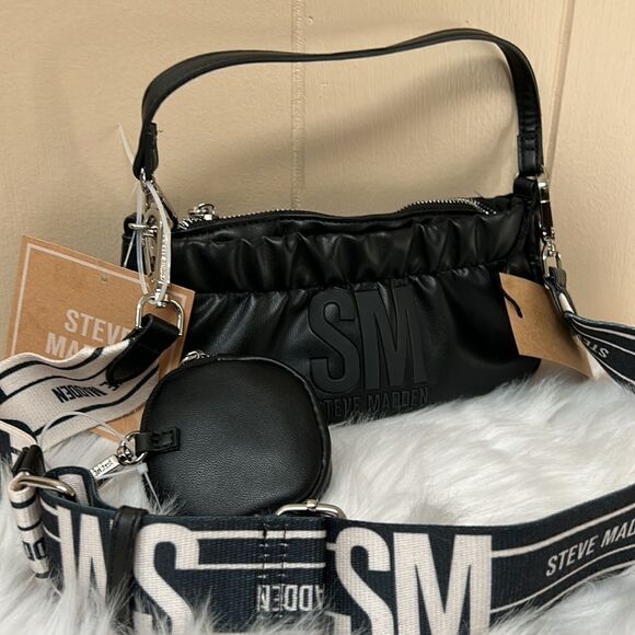 NWT Steve Madden (BCARMELA) Crossbody/Wristlet - Purple - Picture 4 of 11